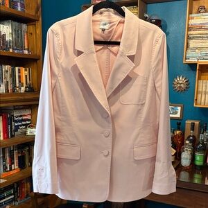 CAbi Grace (#5656) Light Pink Single-Breasted Blazer